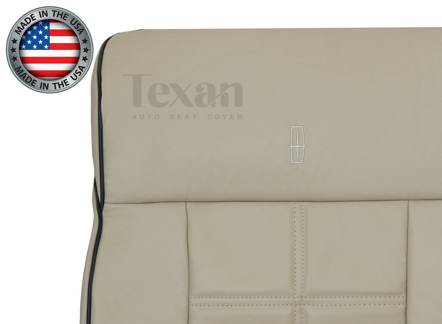 2006, 2007, 2008 Lincoln Mark LT 2WD Driver Side Lean Back Leather Replacement Seat Cover Tan