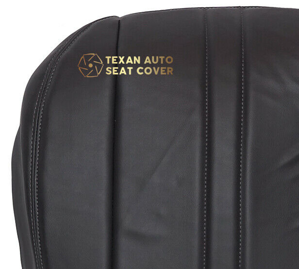 2003,2004,2005,2006,2007,2008 GMC SAVANA Driver Side Bottom Synthetic Leather Replacement Seat Cover Dark Gray