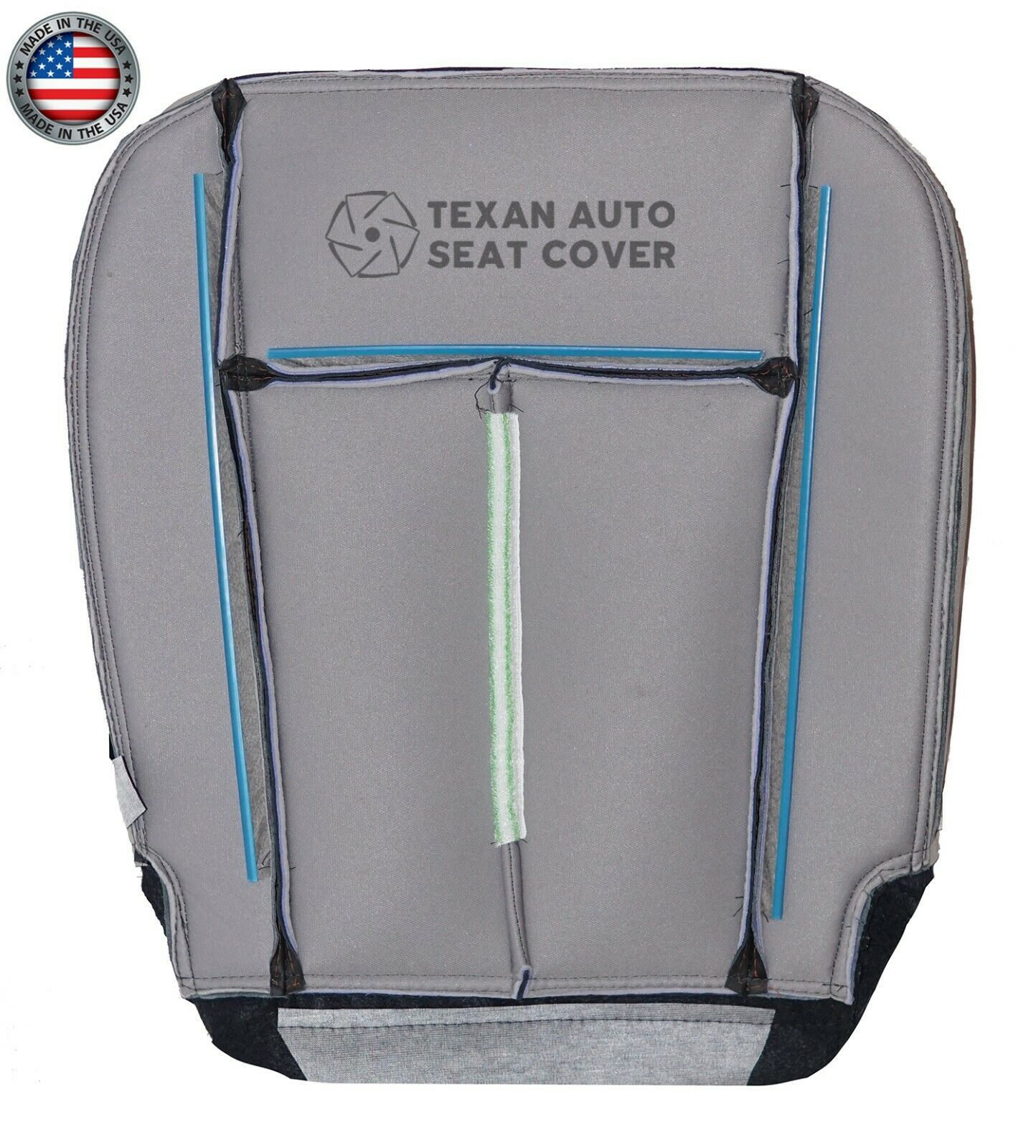 Fits 2007 to 2014 Ford Expedition Driver Side Bottom Perforated Leather Replacement Seat Cover Black