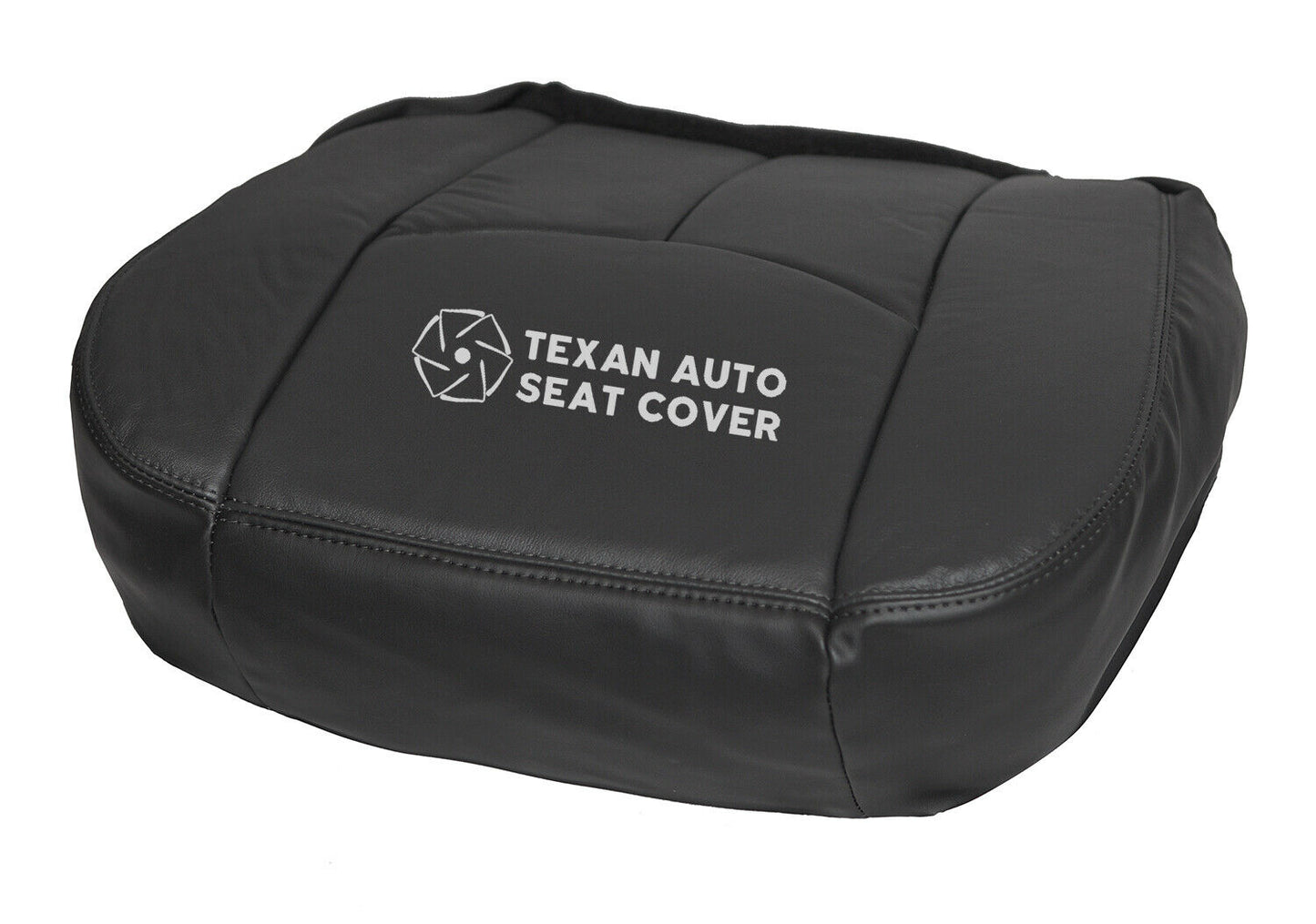 2003, 2004, 2005, 2006, 2007 GMC Sierra  SLT SLE Driver Side Bottom Synthetic Leather Replacement Seat Cover Dark Gray
