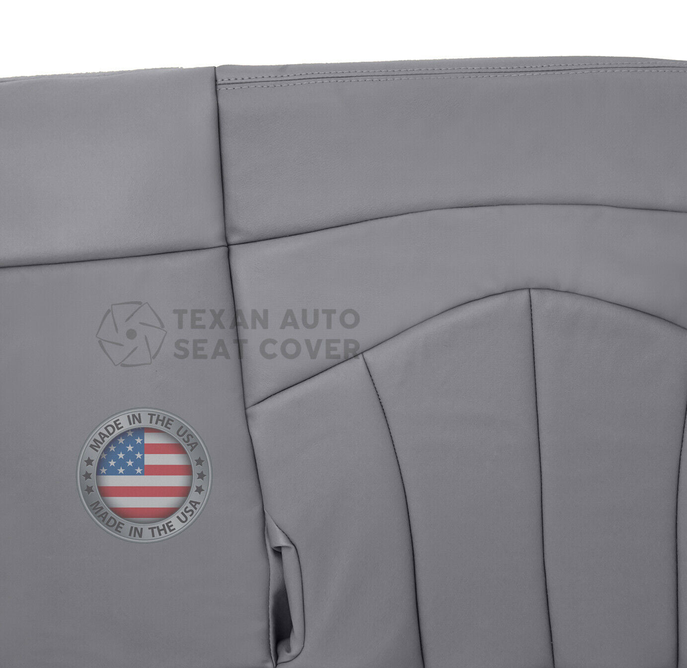 1999, 2000, 2001 Ford F150 Lariat Single-Cab, Super-Cab Passenger Bench Synthetic Leather Seat Cover Gray 60/40