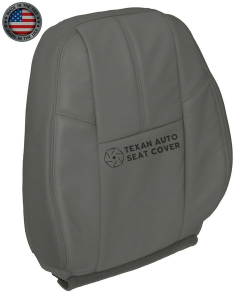2007, 2008, 2009, 2010, 2011, 2012, 2013, 2014 GMC Sierra 1500HD 2500HD 3500HD Work Truck Passenger Side Lean Back Synthetic Leather Replacement Seat Cover Dark Gray