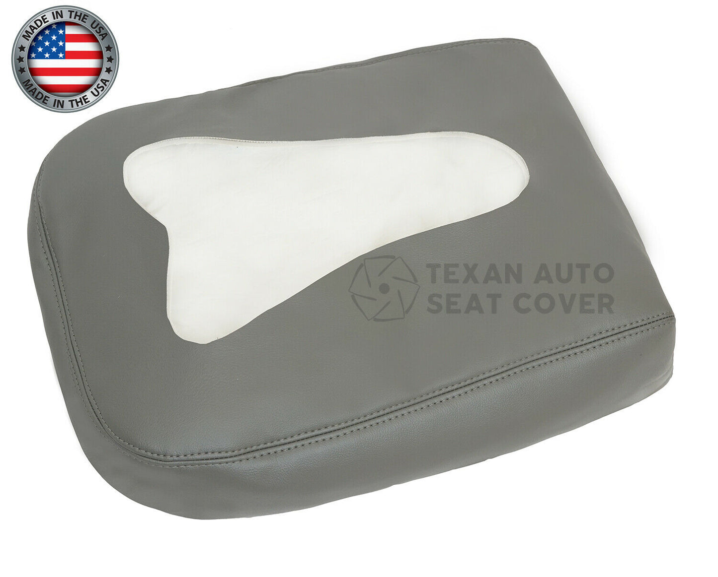 2007 to 2014 Chevy Silverado Center Console Synthetic Leather Replacement Cover Dark Gray