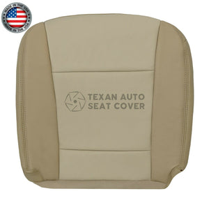 For 2006 to 2010 Ford Explorer Driver Side Bottom Synthetic Leather Replacement Seat Cover 2 Tone Tan