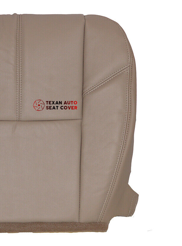 Fits 2007, 2008, 2009, 2020, 2011, 2012, 2013 Chevy Avalanche Passenger Side Bottom Synthetic Leather Replacement Seat Cover Tan