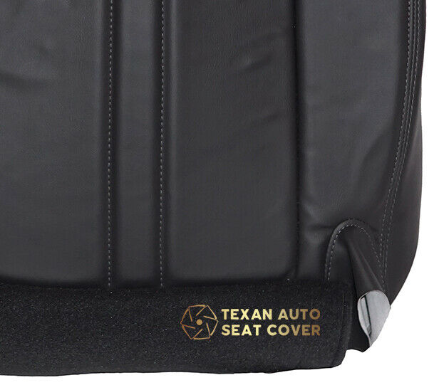 2003,2004,2005,2006,2007,2008, GMC SAVANA Passenger Side Bottom Synthetic Leather Replacement Seat Cover Dark Gray