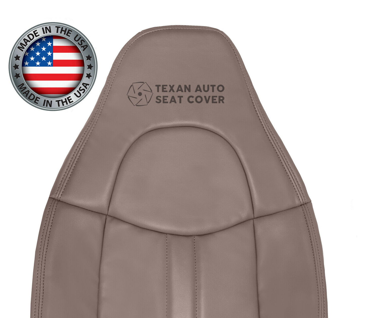 2008,2009,2010,2011,2012,2013,2014 GMC SAVANA Driver Side Lean Back Synthetic Leather Replacement Seat Cover Tan