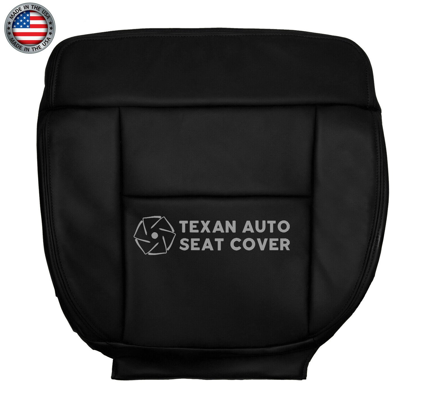 2005, 2006, 2007, 2008 Ford F-150 Lariat Bottom Synthetic Leather Replacement  Seat Cover Black