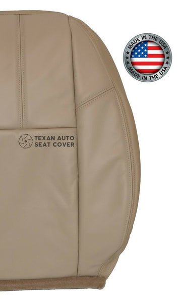 Fits 2007, 2008, 2009, 2020, 2011, 2012, 2013 Chevy Avalanche LT, LS, Z71, LTZ Passenger  Side Lean Back Synthetic Leather Replacement Seat Cover Tan