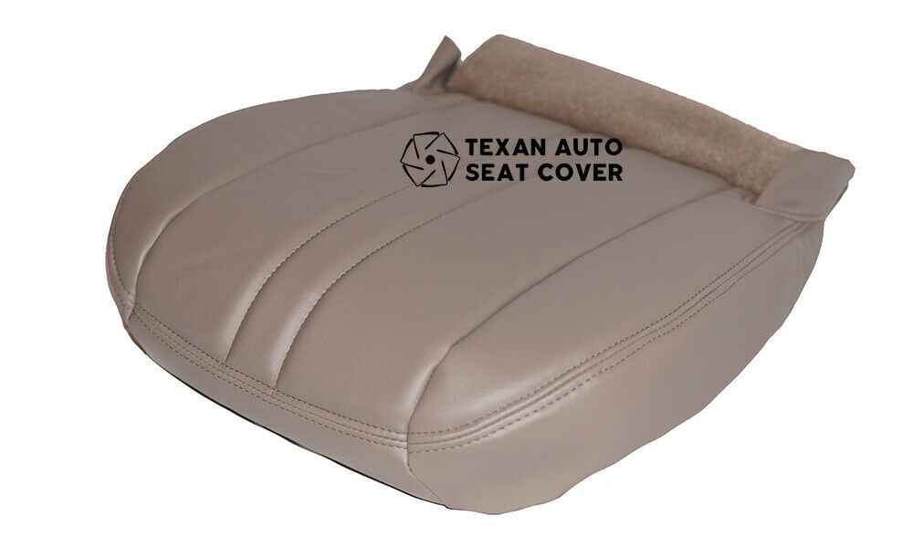 1997 to 2002 Chevy Express Passenger Side Bottom Synthetic Leather Replacement Seat Cover Tan