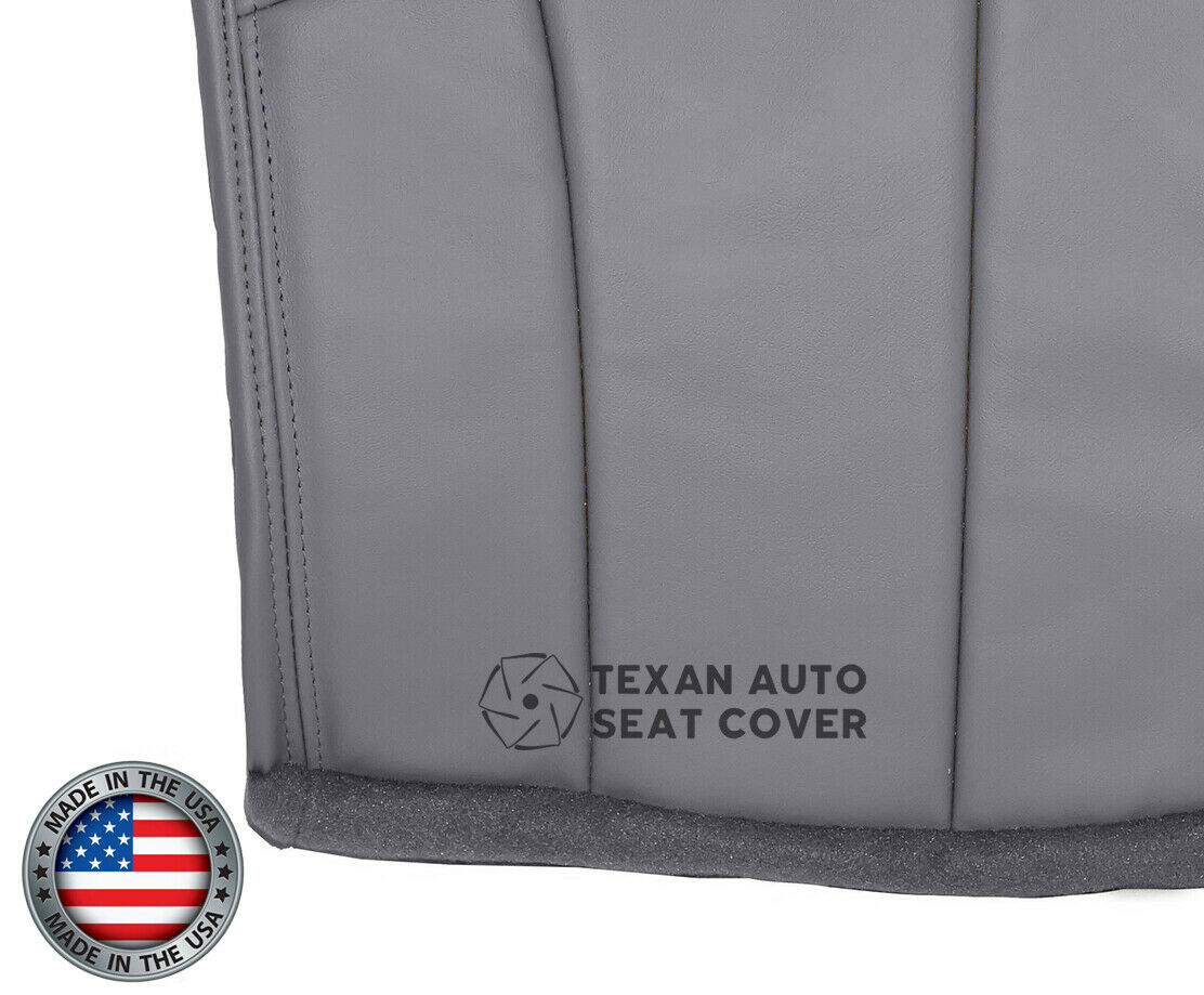 1999, 2000, 2001 Ford F150 Lariat Single-Cab, Super-Cab, Extended-Cab Passenger Bottom Leather Seat Cover Gray