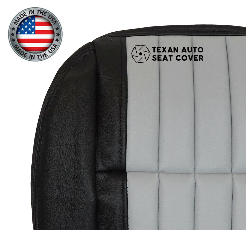 2003 Ford F150 Harley Davidson Second Row Bottom Leather Seat Cover Black/Gray