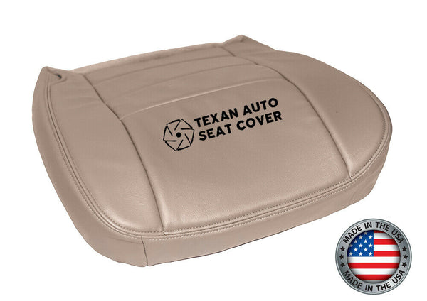 2003,  2004,  2005,  2006,  2007 Ford F250 F350 F450 F550 Lariat XLT, Crew Cab Passenger Side Bottom Leather Replacement Seat Cover Tan
