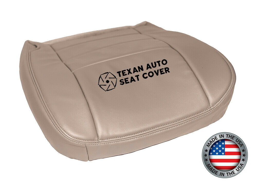 2003, 2004, 2005, 2006, 2007 Ford F250 F350 F450 F550 Lariat XLT, Crew Cab Driver Side Bottom Leather Seat Cover Tan
