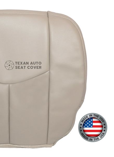 2005, 2006 Chevy Avalanche 1500 2500 LT LS Z71, Z66 Driver Side Bottom Synthetic Leather Replacement Seat Cover Shale