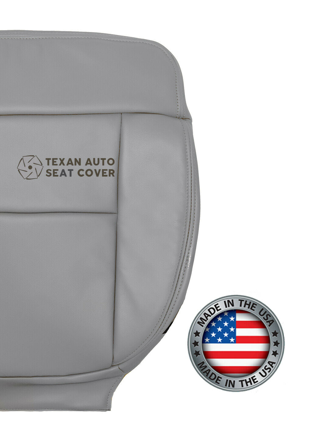 2005, 2006, 2007, 2008 Ford F-150 Lariat  Passenger Bottom Synthetic Leather Replacement Seat Cover Gray