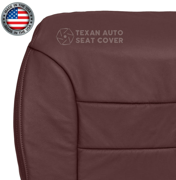 1995, 1996, 1997, 1998, 1999,GMC Sierra 1500 2500 3500 SLT.SLE. Z71. Driver Side Lean Back Synthetic Leather Replacement Seat Cover Red