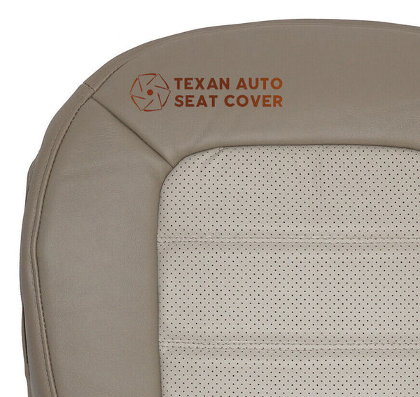 2002, 2003, 2004, 2005 Ford Explorer Eddie Bauer Driver Bottom Leather Replacement Seat Cover 2Tone Tan
