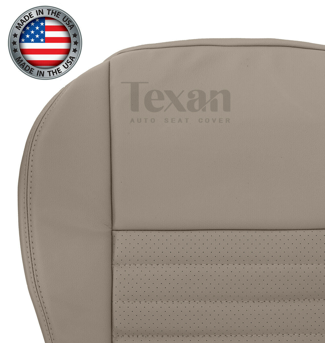 1999, 2000, 2001, 2002, 2003, 2004 Ford Mustang GT V8 Driver Bottom Leather Seat Cover Tan
