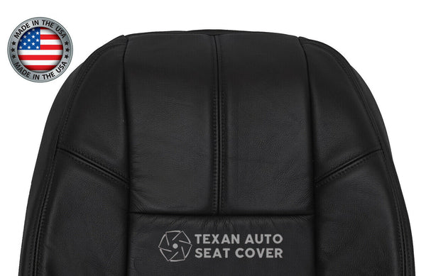 Fits Fits 2007, 2008, 2009, 2020, 2011, 2012, 2013 Chevy Avalanche Passenger Side Lean Back Synthetic Leather Replacement Seat Cover Black