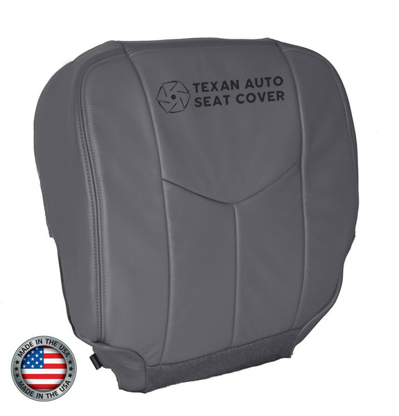 Fits 2005, 2006 Chevy Avalanche 1500 2500 LT LS Z71, Z66 Driver Side Bottom Synthetic Leather Replacement Seat Cover Gray
