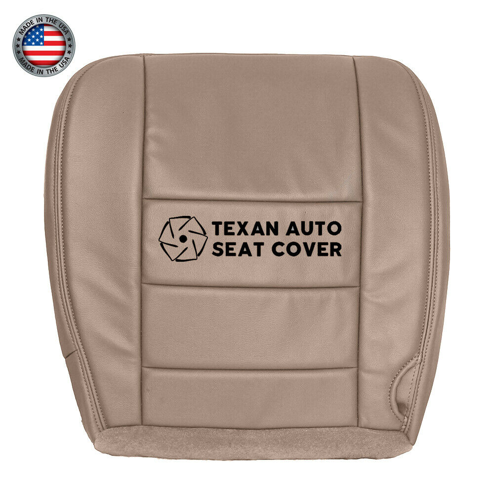 2003, 2004, 2005, 2006, 2007 Ford F250 F350 F450 F550 Lariat XLT, Crew Cab Driver Side Bottom Synthetic Leather Replacement Seat Cover Tan