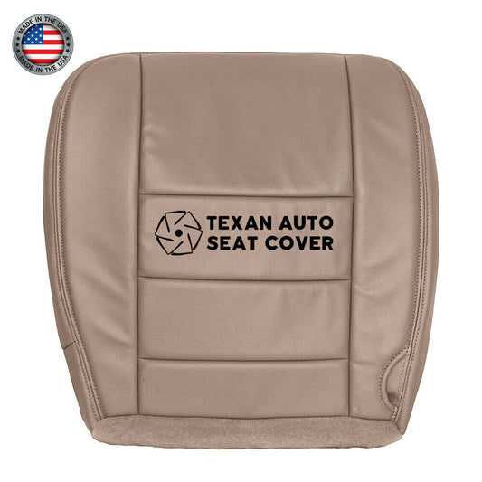 2003, 2004, 2005, 2006, 2007 Ford F250 F350 F450 F550 Lariat XLT, Crew Cab Driver Side Bottom Synthetic Leather Replacement Seat Cover Tan