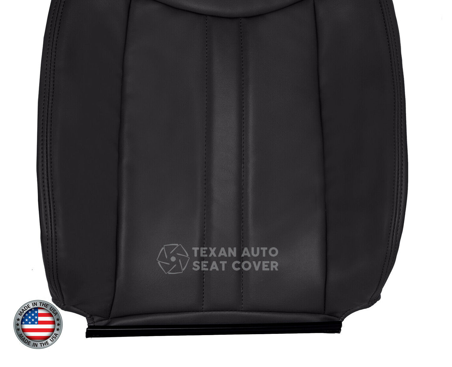 2008,2009,2010,2012,2013,2014 GMC SAVANA Passenger Side Lean Back Synthetic Leather Replacement Seat Cover Dark Gray