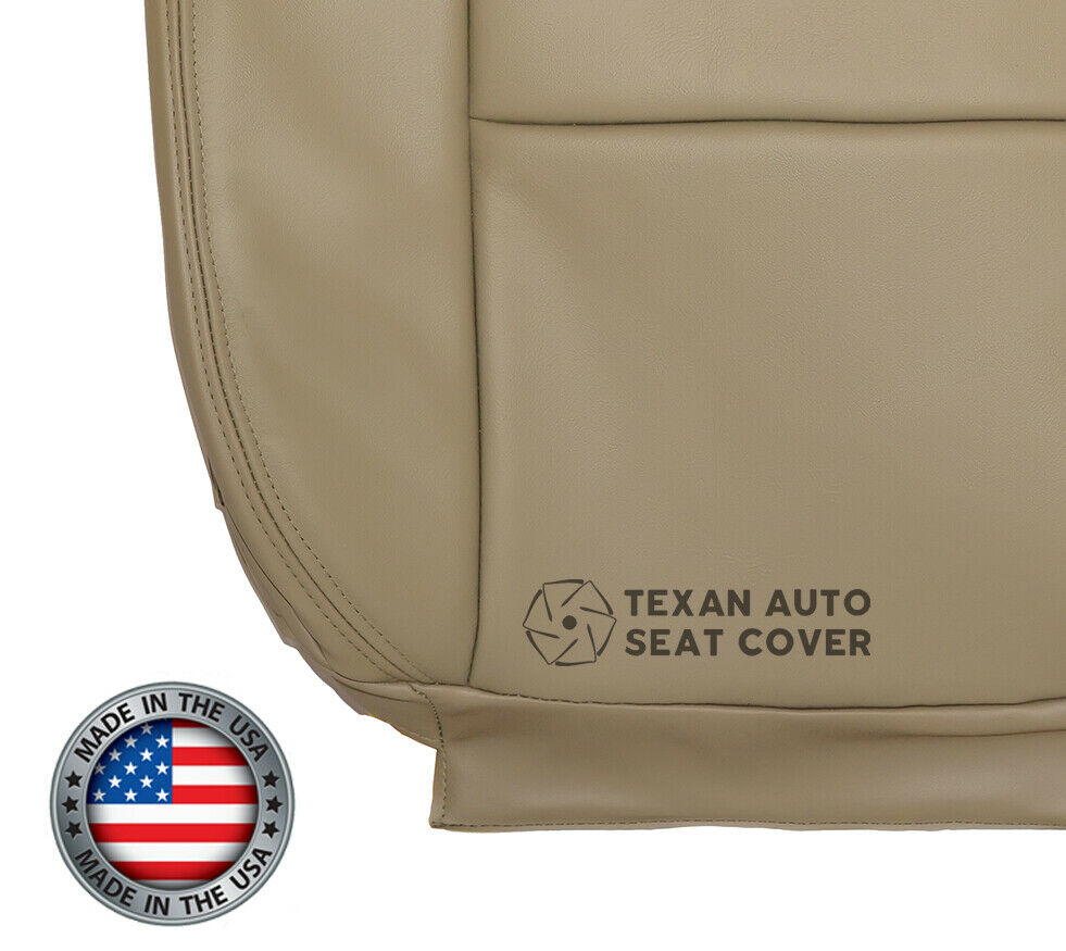 2005, 2006, 2007, 2008, Ford F-150 Lariat Passenger Bottom Synthetic Leather Replacement Seat Cover Pebble Tan