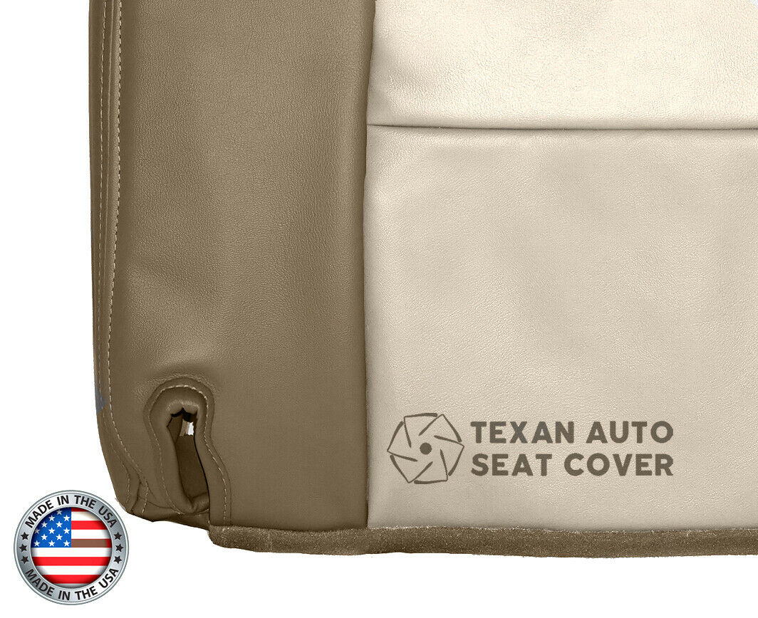 1999, 2000 Chevy Tahoe Limited, Z71 Passenger Side Bottom Leather Seat Cover 2Tone Tan