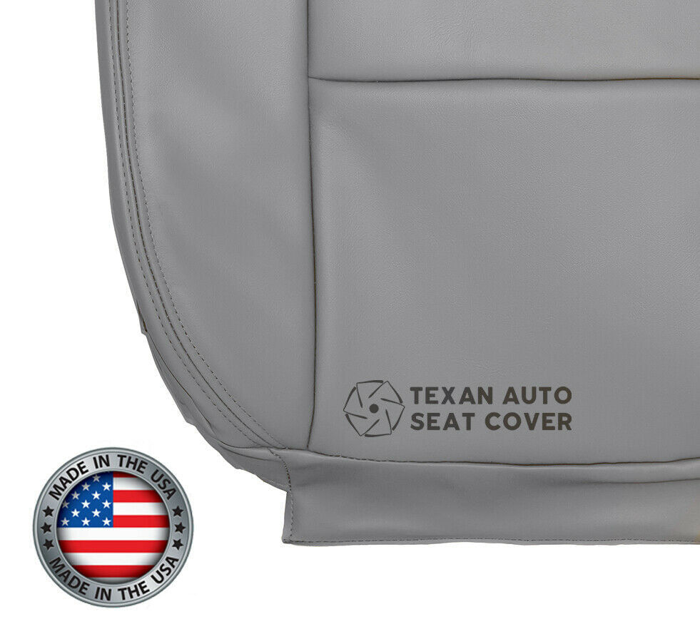 2005, 2006, 2007, 2008  Ford F-150 Lariat Driver Bottom Leather Replacement Seat Cover Gray