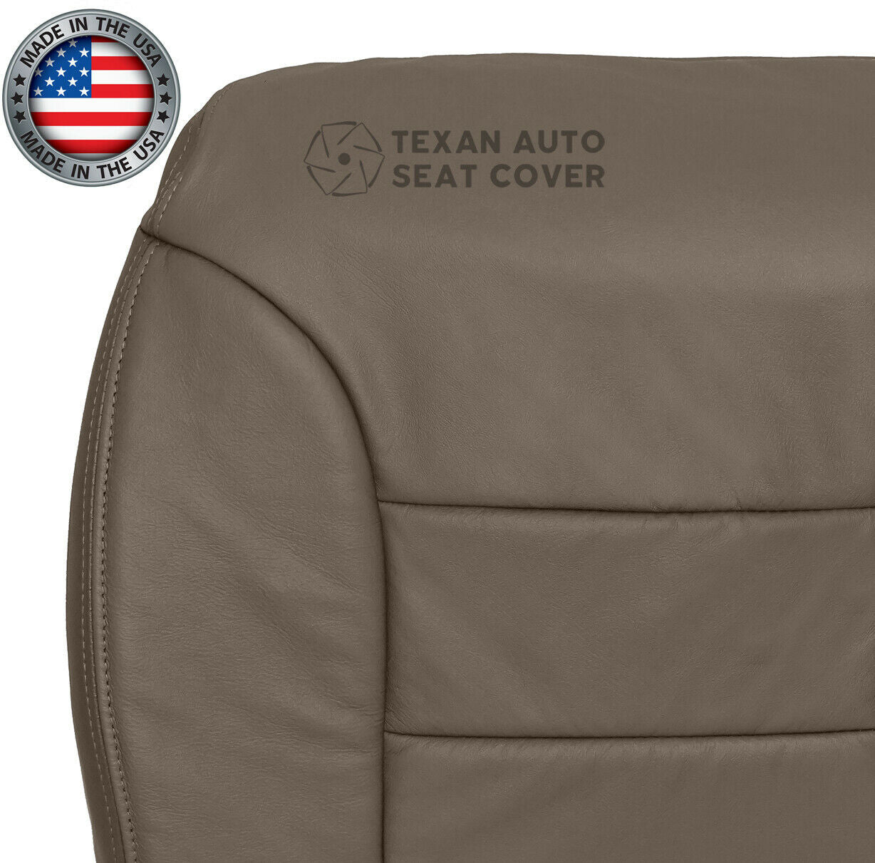 1995 to 2000 Chevy Silverado Driver Side Lean Back Leather Seat Cover Tan
