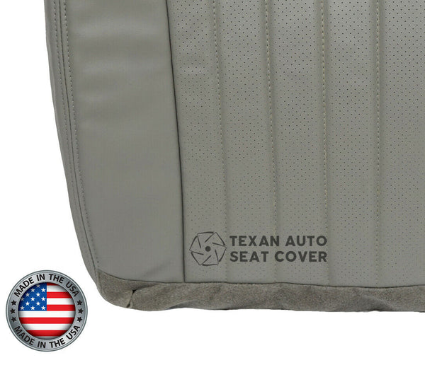 1994, 1995, 1996 Chevy Impala SS Passenger Side Bottom Perforated Leather Replacement Seat Cover Gray