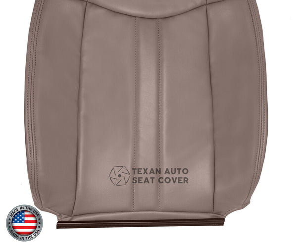 2003,2004,2005,2006,2007,2008 GMC SAVANA Driver Side Lean Back Synthetic Leather Replacement Seat Cover Tan