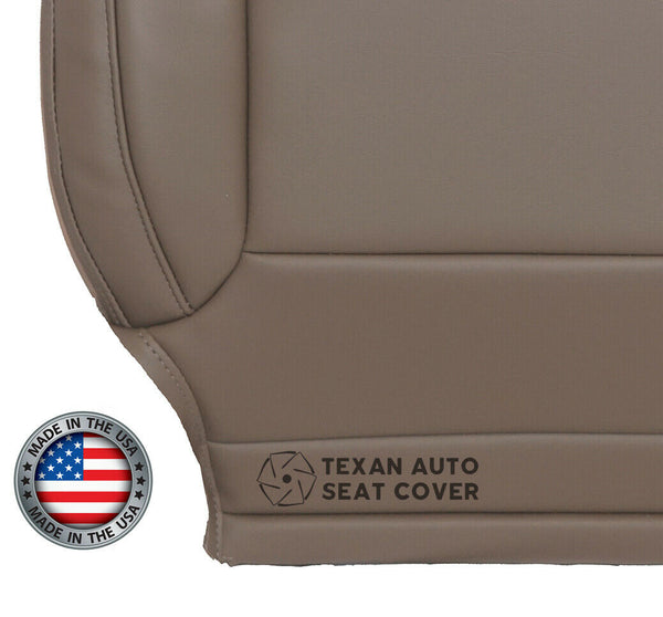 2014, 2015, 2016, 2017, 2018, 2019 GMC Sierra 1500, 2500HD, 3500HD LT, LS, LTZ, Z71 Driver Bottom  Synthetic Leather  Replacement Seat Cover Tan