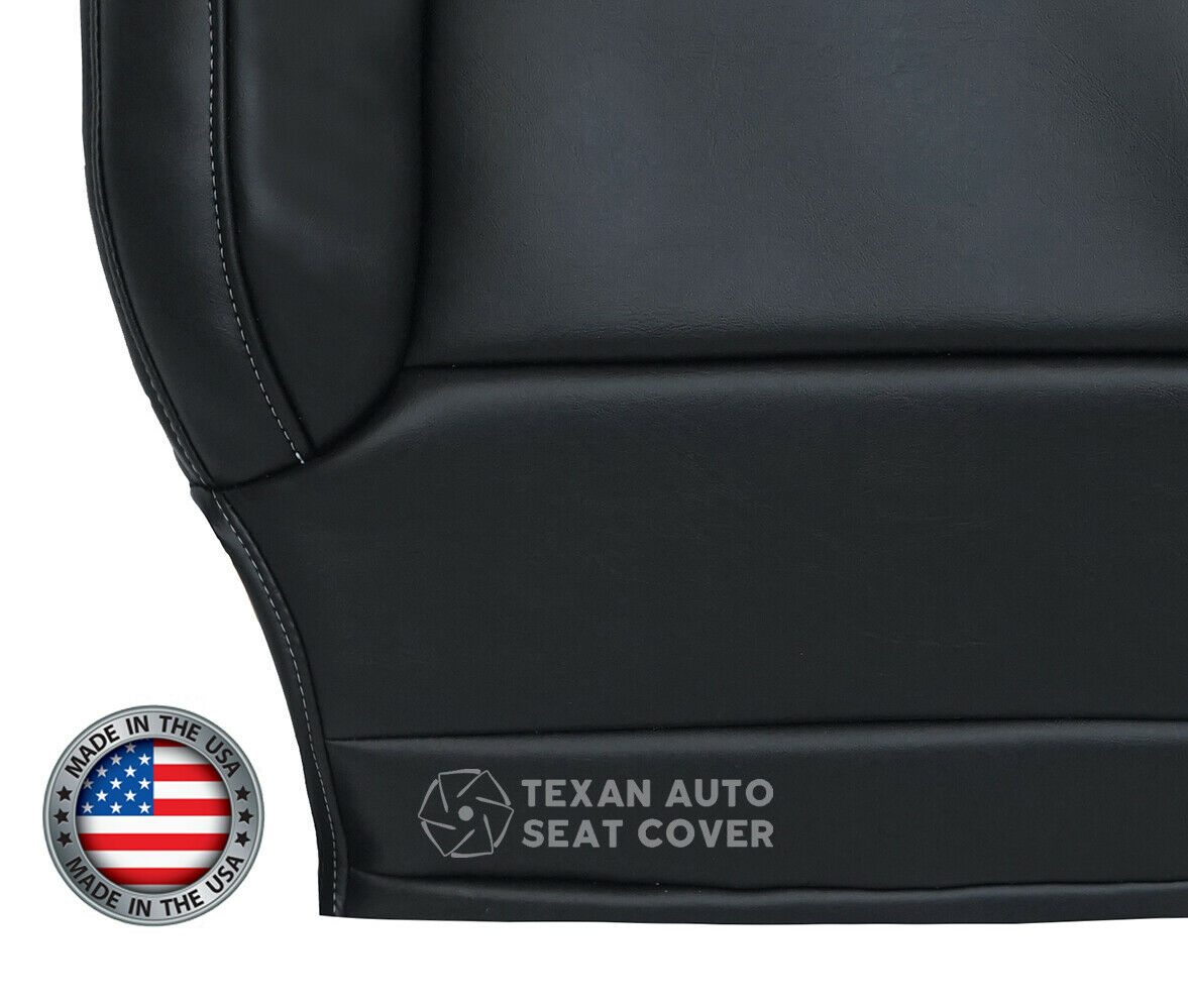 2015 to 2020 Chevy Tahoe/Suburban LT, LS Driver Side Bottom Leather Replacement Seat Cover Black