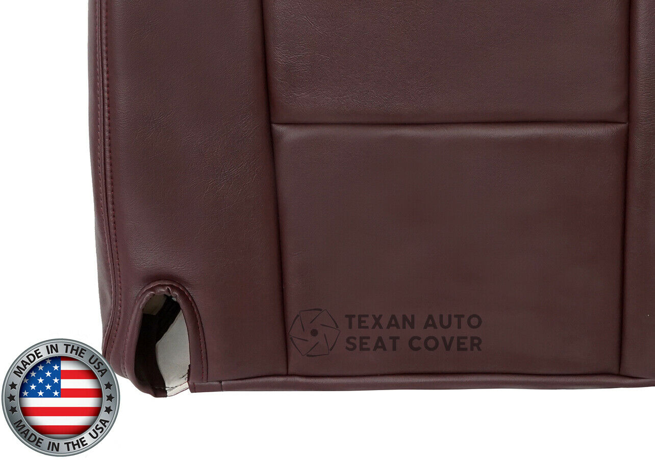 1995, 1996, 1997, 1998, 1999,GMC Sierra 1500 2500 3500 SLT.SLE. Z71. Driver Side Bottom Synthetic Leather Replacement Seat Cover Red