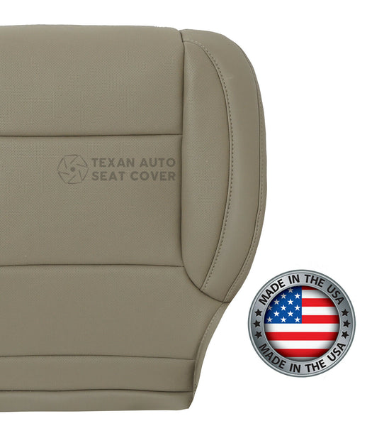 2014 to 2019 Chevy Silverado Passenger Bottom Perforated Synthetic Leather Seat Cover Tan