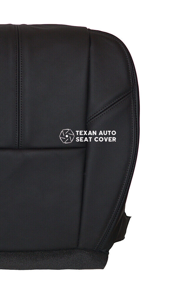Fits 2007, 2008, 2009, 2020, 2011, 2012, 2013 Chevy Avalanche Passenger Side Bottom Synthetic Leather Replacement Seat Cover Black