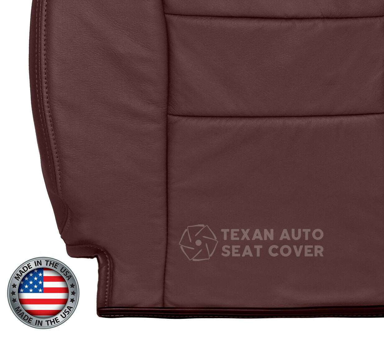 1995 to 2000 Chevy Silverado Passenger Side Lean Back Synthetic Leather Seat Cover Red