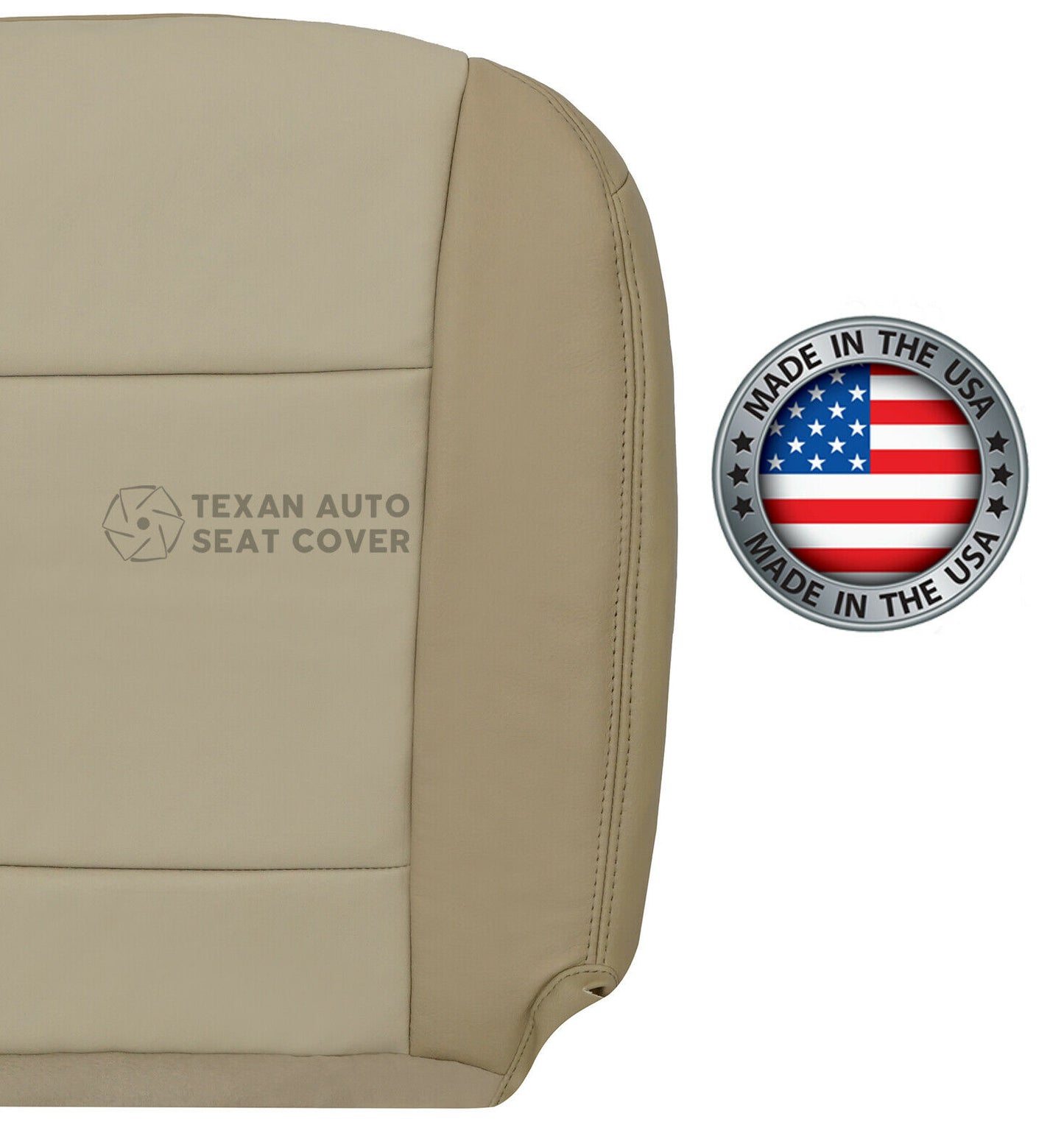 For 2006 to 2010 Ford Explorer Driver Side Bottom Leather Replacement Seat Cover 2 Tone Tan