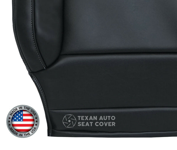 2015, 2016, 2017, 2018, 2019 GMC Yukon, Yukon XL Passenger Side Bottom Synthetic Leather Replacement Seat Cover Black