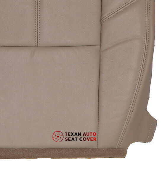 Fits 2007, 2008, 2009, 2020, 2011, 2012, 2013 Chevy Avalanche Passenger Side Bottom Synthetic Leather Replacement Seat Cover Tan