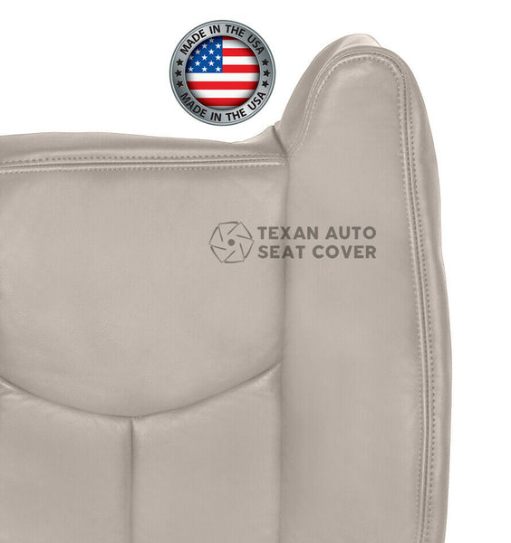 Fits 2005, 2006 Chevy Avalanche 1500 2500 LT LS Z71, Z66 Passenger Side Lean Back  Synthetic Leather Replacement Seat Cover Shale