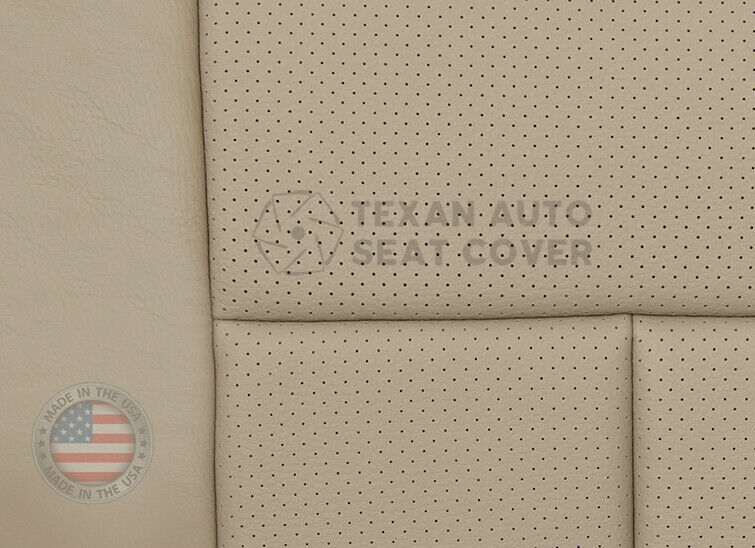 2009, 2010 Ford F150 Lariat Driver Side Bottom Perforated Synthetic Leather Seat Cover tan