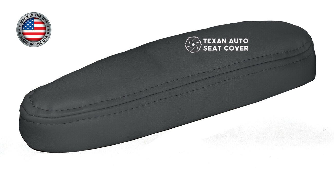 Fits 2003, 2004 Chevy Avalanche 1500, 2500 LS Z71 Z76 Passenger Side Armrest Synthetic Leather Replacement Cover Dark Gray
