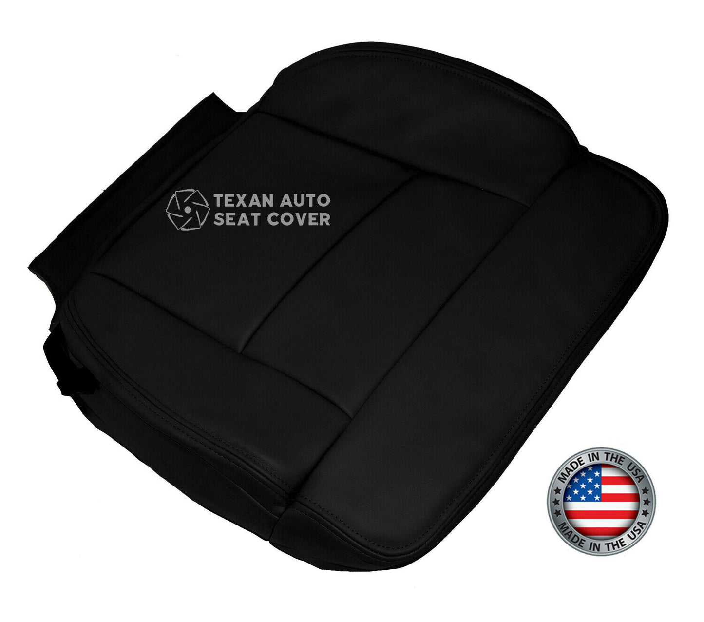 2005, 2006, 2007, 2008 Ford F-150 Lariat Bottom Synthetic Leather Replacement  Seat Cover Black