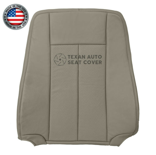 2007 to 2014 Ford Expedition Passenger Side Lean Back Perforated Leather Replacement Seat Cover Gray