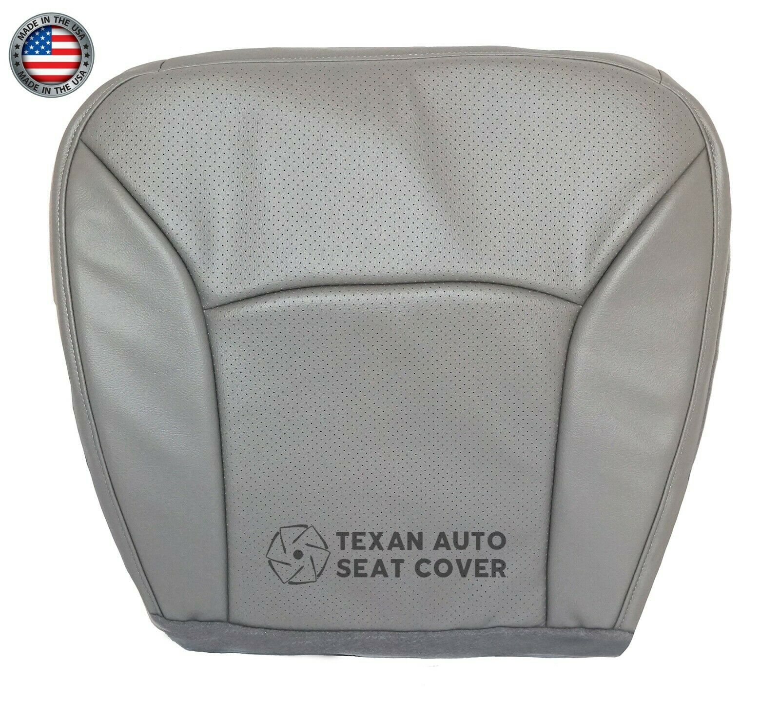 2004 2005 2006 2007 2008 Ford E150 E250 E350 E450 E550 Econoline Van Passenger Side Bottom Perforated Synthetic Leather Replacement Cover Gray