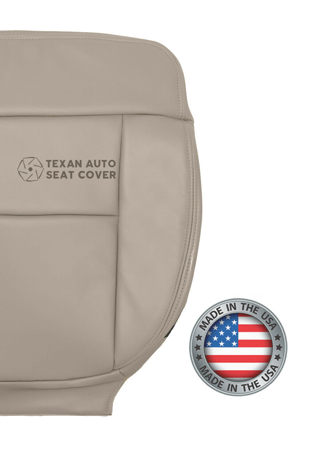 2004 Ford F-150 Lariat Driver Bottom Synthetic Leather Seat Cover Tan